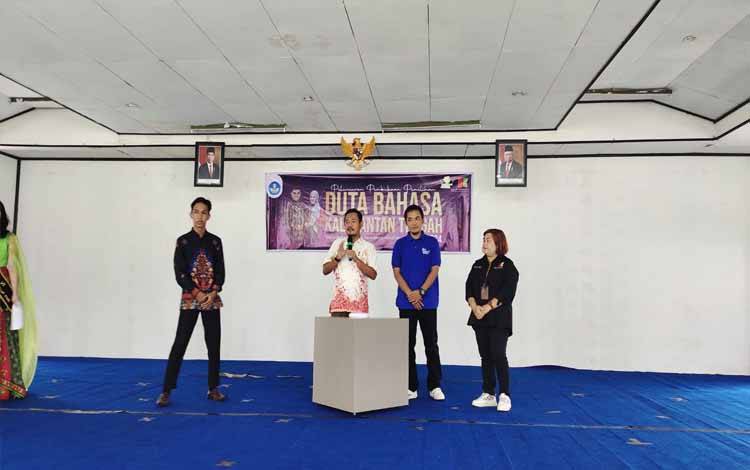 Acara Peluncuran pembukaan pendaftaran Duta Bahasa Kalteng 2024 pada Sabtu, 3 Februari 2024.(FOTO: TESTI PRISCILLA)