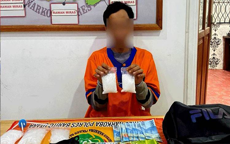 Satresnarkoba Polres Barito Utara Amankan Bandar Beserta 443,49 Gram Sabu