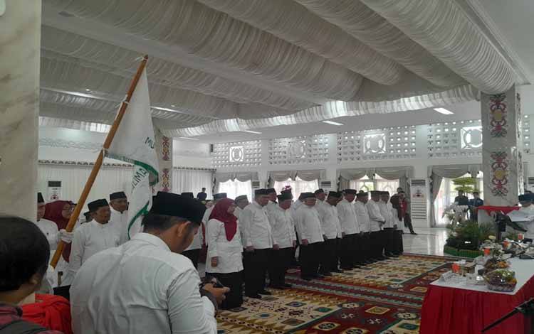 Pengukuhan pengurus MUI Kalteng di Istana Isen Mulang (IMM) Rumah Jabatan Gubernur Kalteng, Selasa, 6 Februari 2024 (Foto:MARINI)