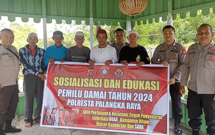 Polresta Palangka Raya Gelar Sosialisasi Pemilu Damai 2024