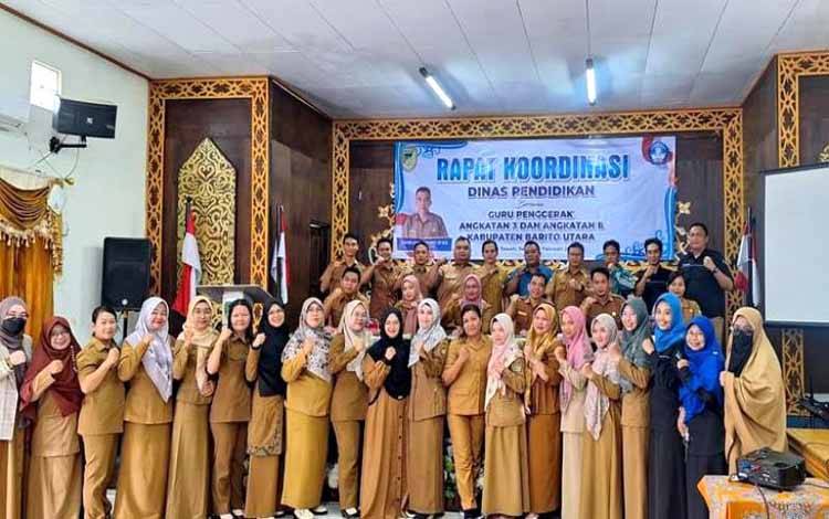 Dinas Pendidikan Barito Utara Rakor Bersama Guru Penggerak Angkatan 3 dan 8