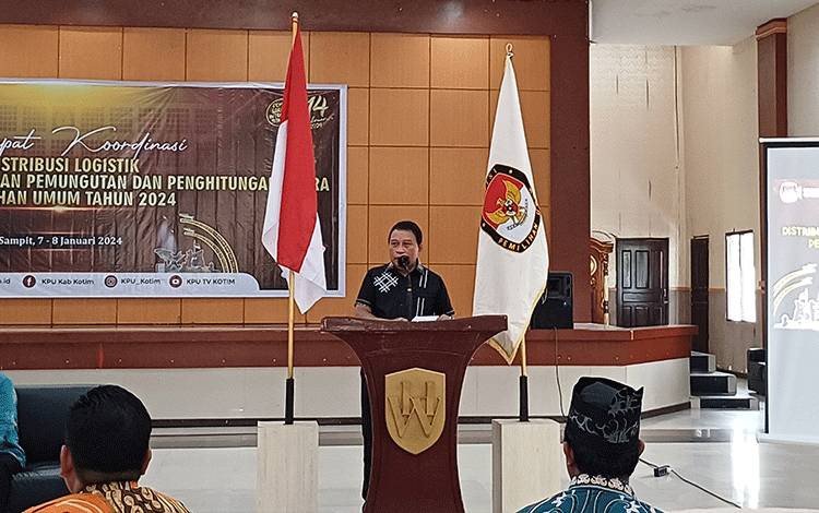 Sekda Kotim Intruksikan Camat dan Lurah Sukseskan Distribusi Logistik Pemilu 2024