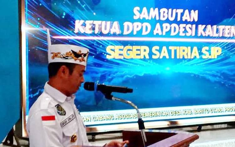 Ketua DPD APDESI Apdesi Kalteng, Seger Satiria. (FOTO: DHANI)