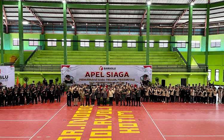 Bawaslu Kotim Apel Siaga Pengawasan Masa Tenang Jelang Pemungutan dan Penghitungan Suara Pemilu 2024