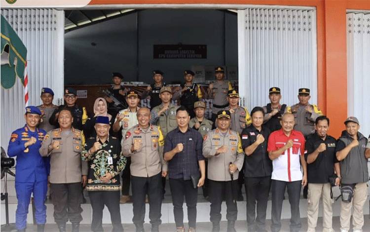 Wakapolda Kalteng Cek Gudang Logistik Pemilu di Seruyan