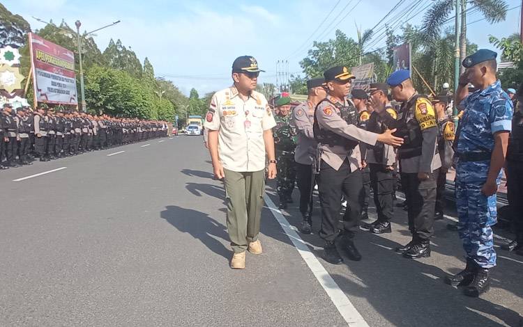 H-2 Jelang Pemilu, Polres Kobar Gelar Apel Pergeseran Personel Pengamanao?