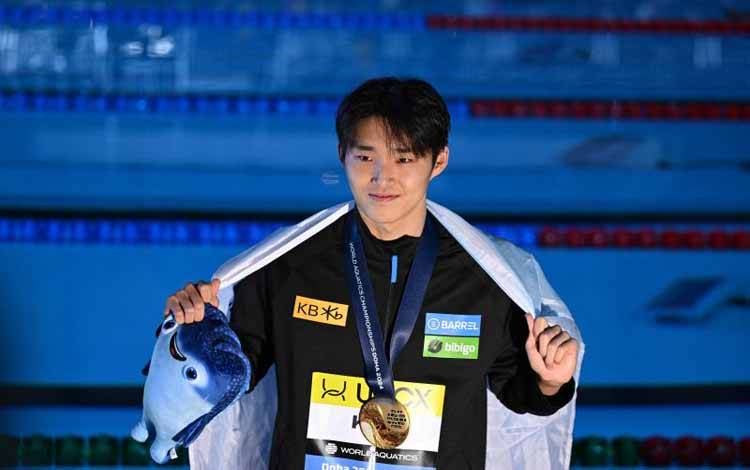 Kim Woo-min Sabet Gelar Juara Dunia Renang Gaya Bebas 400m Putra