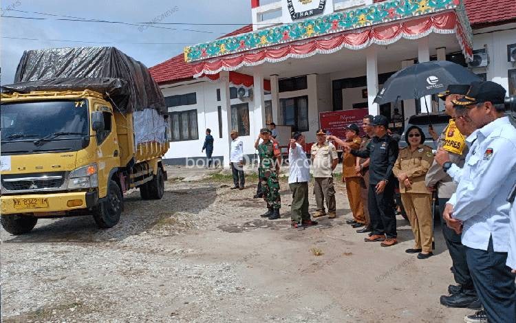 KPU Gunung Mas Mulai Distribusikan Logistik Pemilu 2024