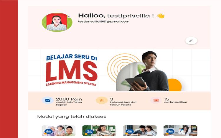 Wartawan borneonews.co.id Jadi Salah Satu Pemenang Lomba Pengisian LMS OJK