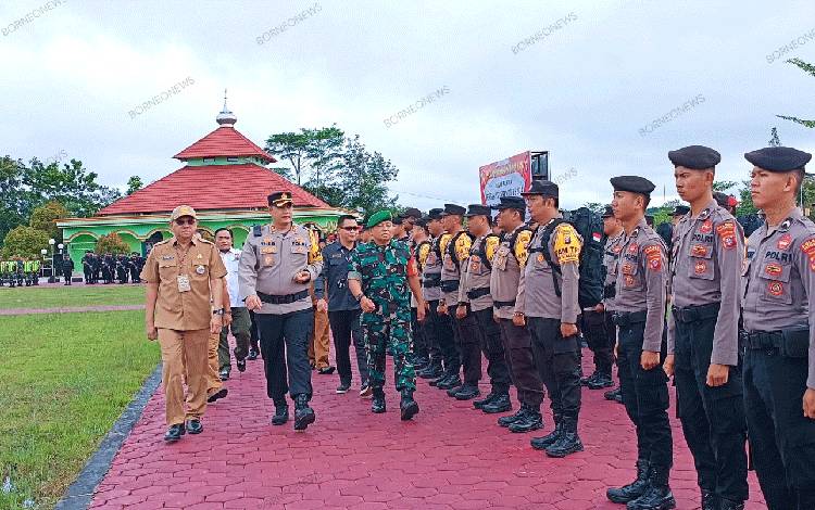 Polres Gunung Mas Terjunkan Ratusan Personil untuk Pengamanan Pemilu