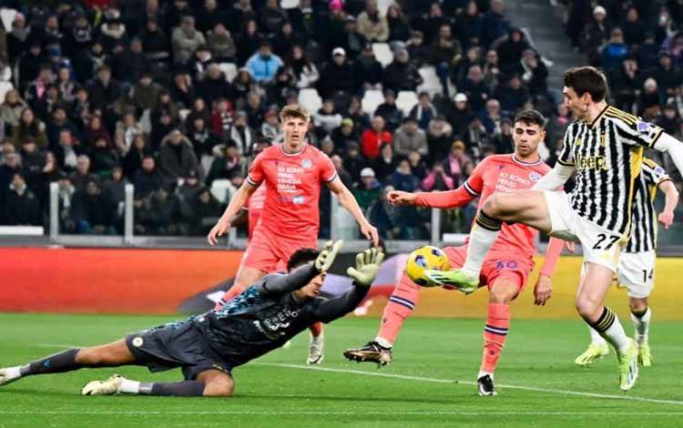 Juventus Gagal Pangkas Jarak dengan Inter Usai Kalah 0-1 atas Udinese