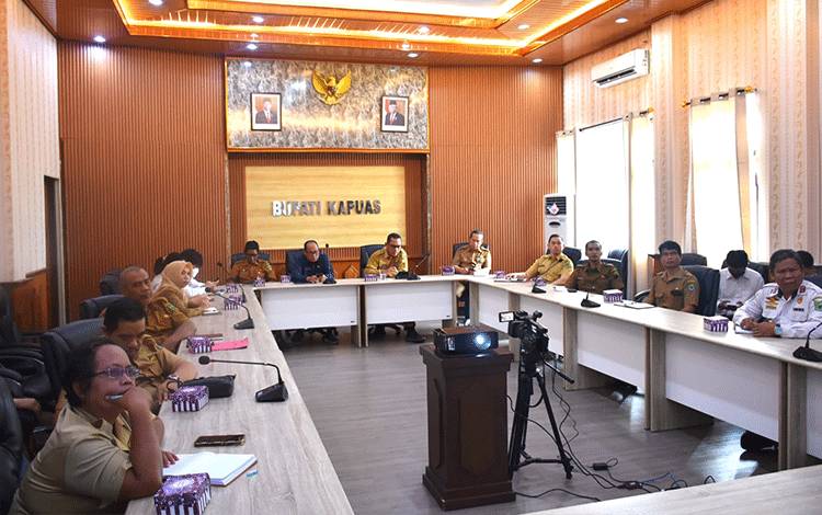 Pemkab Kapuas Ikuti Rakor Pengendalian Inflasi Secara Virtual, Ini Jadi Atensi Mendagri