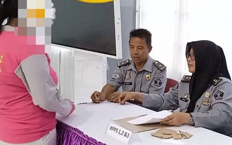 Lapas Perempuan Palangka Raya Gelar Simulasi Pemilu 2024