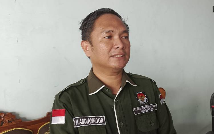 Ketua KPU Seruyan M Abdiannoor. (FOTO: Fahrul)