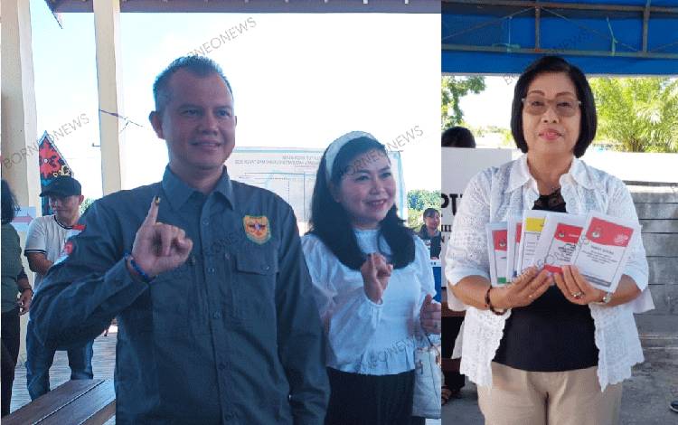 Sudah Mencoblos, Ini Kata Bupati dan Wakil Bupati Gunung Mas