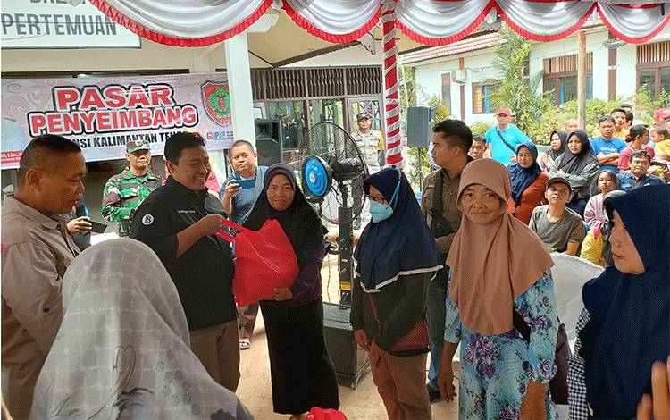 Pemprov Kalteng Gelar Pasar Penyeimbang di Kelurahan Panarung