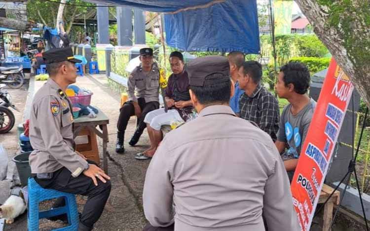 Program Minggu Kasih, Polres Kapuas Jalin Silaturahmi Kamtibmas dengan Warga
