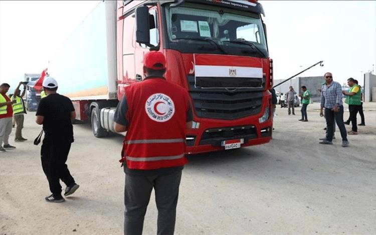 Mesir Dirikan Pusat Logistik di Rafah, Fasilitasi Bantuan ke Gaza
