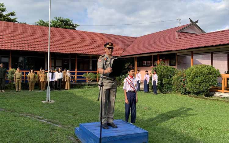 Lagi, Satpol PP dan Damkar Kapuas Sosialisasikan Pencegahan Kenakalan Remaja di SMPN 4