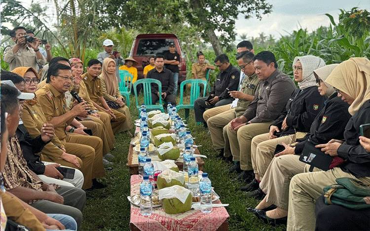 Pemprov Kalteng Belajar Pengembangan Produksi Tanaman Pangan ke Lampung