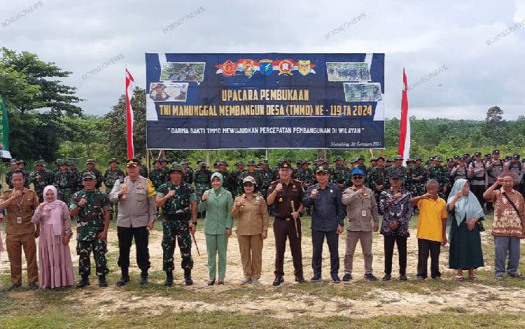 Pemkab Gunung Mas Sambut Baik Kegiatan TMMD 2024