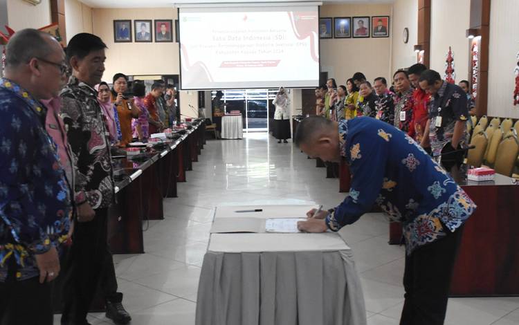 Komitmen Bersama Dukung Wujudkan Satu Data Indonesia di Kapuas