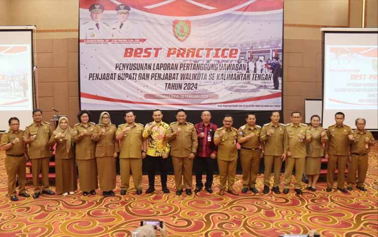 Pj Bupati Seruyan Hadiri Best Practice Penyusunan Laporan Pertanggung Jawaban