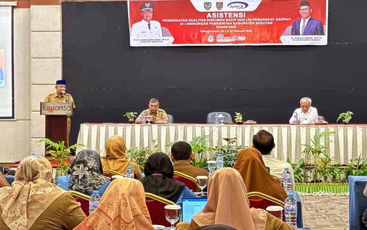 Jajaran Pemkab Seruyan Ikuti Asistensi Penyusunan SAKIP