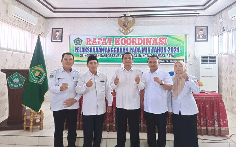 MIN 5 Palangka Raya Kuatkan Anggaran melalui Rakor BOS