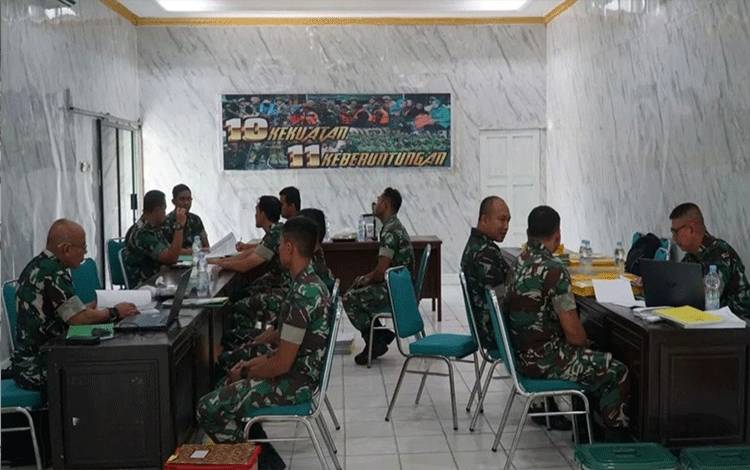 Kodim 1011 Kuala Kapuas Terima Tim Wasrik Post Audit Itdam XII Tanjungpura?