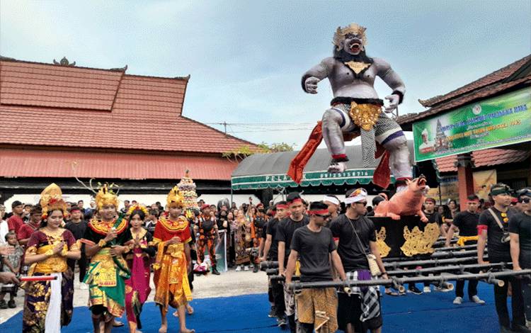Perayaan keagaamaan Hindu Palangka Raya (Foto:MARINI)