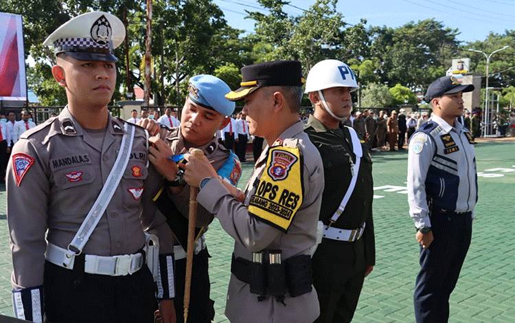 Polres Kapuas Apel Gelar Pasukan Operasi Keselamatan Telabang 2024 Menyongsong Ramadan dan Idul Fitri