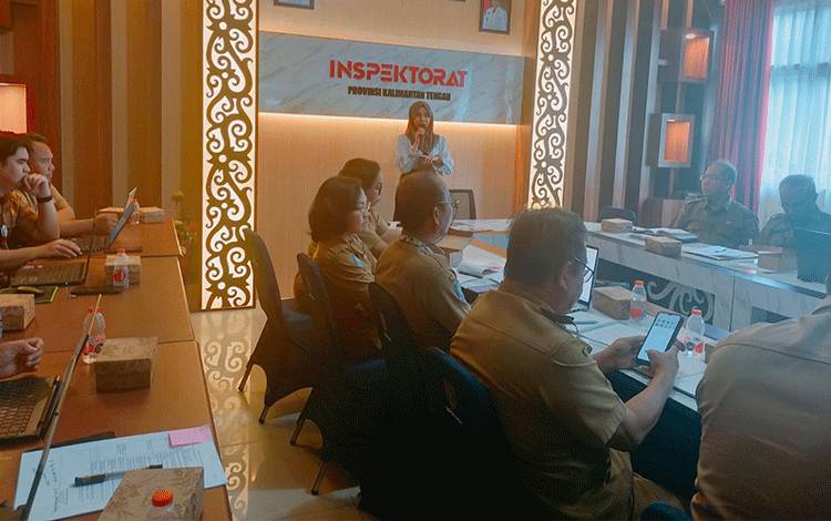 Inspektorat Kalteng Harap Kegiatan Pendampingan Kuatkan SDM Perangkat Daerah Terkait Risk Register