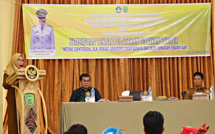 Pj Bupati Pulang Pisau Buka Bimtek Pelatihan Warisan Cagar Budaya