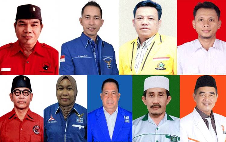 Daftar calon penghuni DPRD Kalteng Daerah Pemilihan (Dapil) IV berdasarkan penghitungan sainte lague. (FOTO: HERMAWAN)