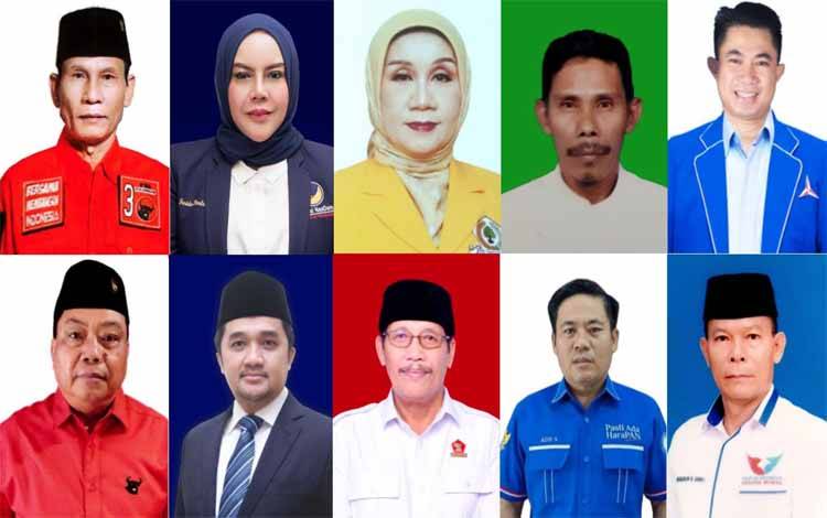 Daftar calon penghuni DPRD Kalteng Daerah Pemilihan (Dapil) I berdasarkan penghitungan sainte lague. (FOTO: HERMAWAN)