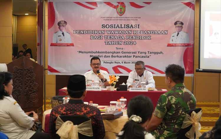 Pemprov Kalteng Nilai Pendidikan Kebangsaan Perlu Diintegrasikan Bersama Pendidikan Karakter