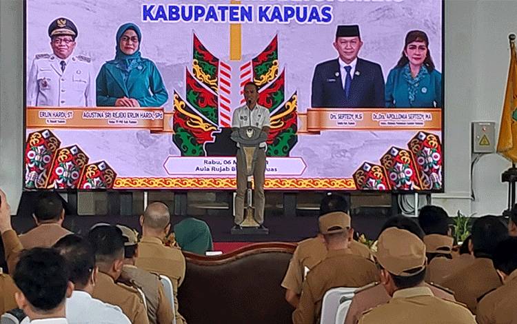 Dinas PMD Kapuas Dorong Pengoptimalan Anggaran Desa untuk Dukung Penurunan Stunting