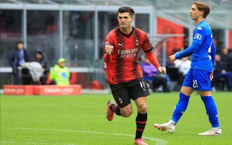 AC Milan Naik ke Peringkat 2 Usai Menang Tipis 1-0 atas Empoli