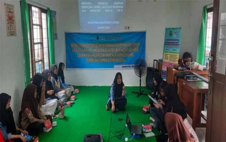 Dinas P3APPKB Kapuas Sosialisasikan Program GenRe Cegah Stunting Sejak Dini di Kecamatan Selat