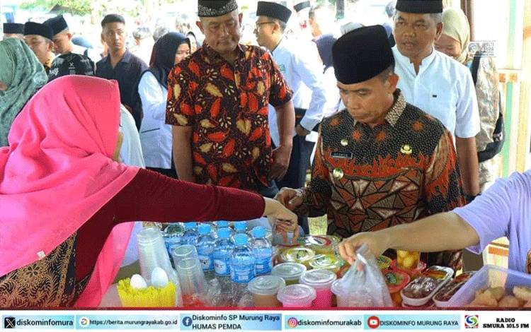Baru Dibuka, Pasar Ramadan Murung Raya Diserbu Pembeli