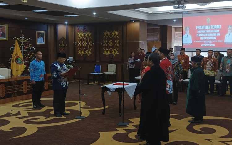 Rizky Badjuri Resmi Jabat Kadisbun Kalteng