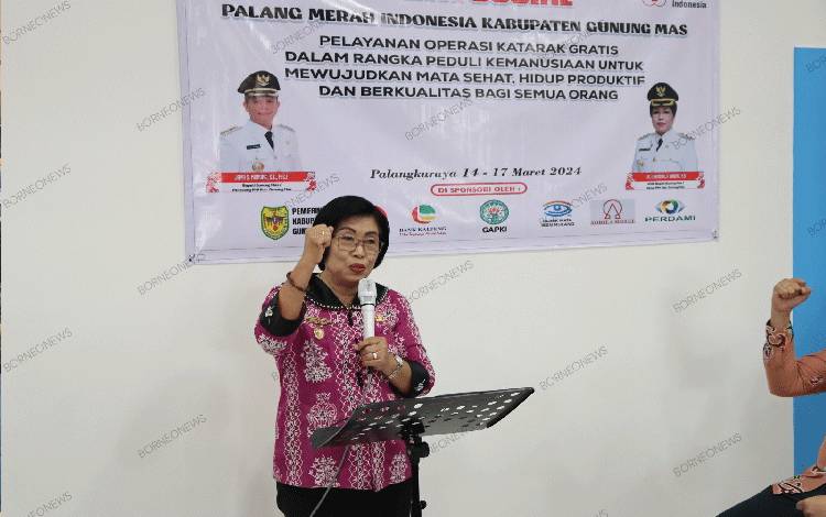 Pemkab Gunung Mas Mendukung Kegiatan Operasi Katarak Gratis yang Digelar PMI