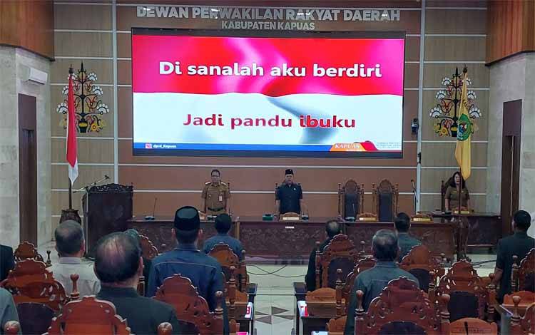 DPRD Kapuas Rapat Paripurna Penyampaian 3 Raperda