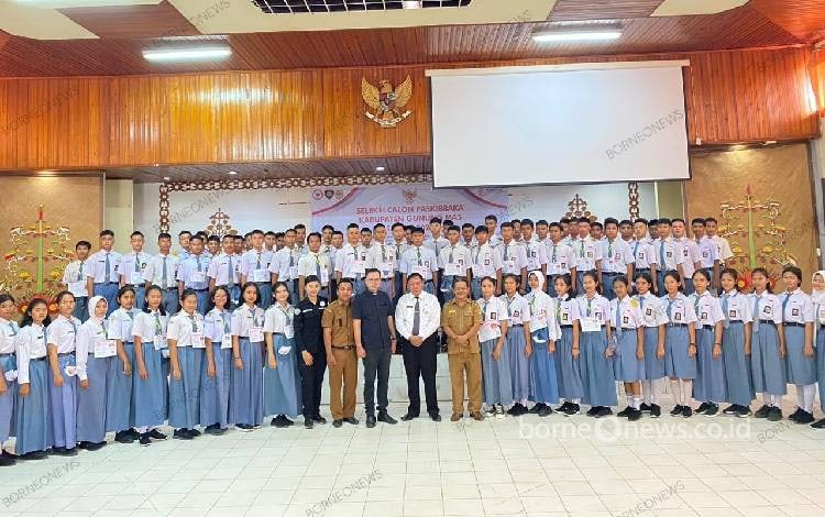 Peserta Seleksi Calon Anggota Paskibraka Tingkat Kabupaten Gunung Mas Diharapkan Siapkan Fisik dan Mental
