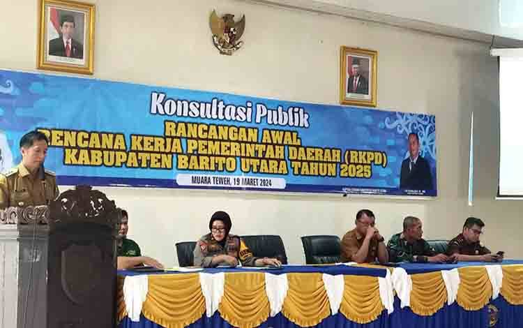 Pj Bupati Barito Utara Buka Forum Konsultasi Publik Ranwal RKPD Tahun 2025