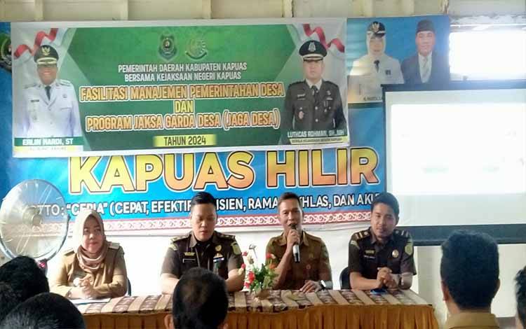 Kepala Dinas PMD Kapuas Apresiasi Program Jaksa Garda Desa