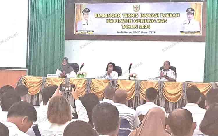 Bimtek Dorong Perangkat Daerah di Kabupaten Gunung Mas Ciptakan Inovasi
