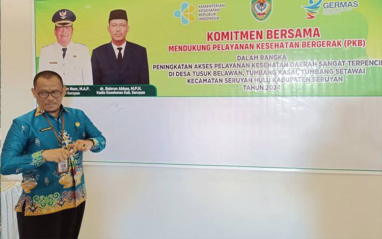 Pj Sekda Seruyan Buka Sosialisasi Pelayanan Kesehatan Bergerak