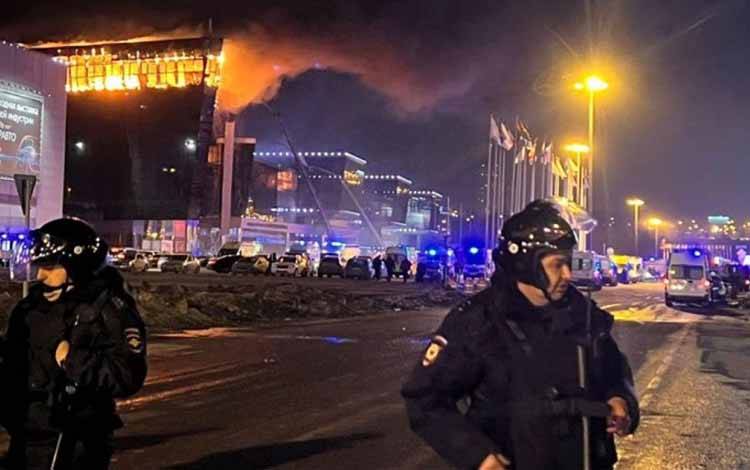 Serangan Teroris di Gedung Konser Dekat Moskow Tewaskan 60 Orang